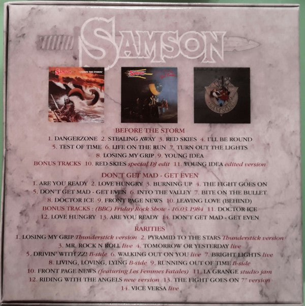 Samson (3) : Classic Album Collection (aka The Polydor Years) (Box, Comp + 3xCD, RE)