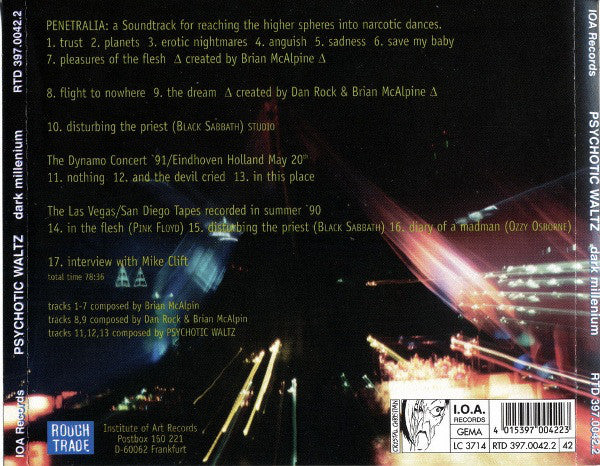 Psychotic Waltz : Dark Millenium (CD, Album, Comp, Enh)