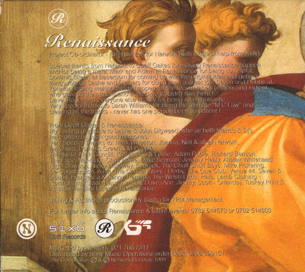 Sasha &amp; John Digweed : Renaissance: The Mix Collection (3xCD, Mixed, May)