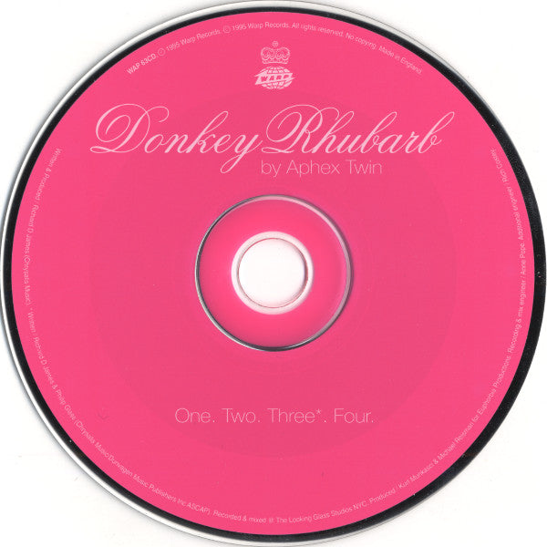 Aphex Twin : Donkey Rhubarb (CD, Single, RP)