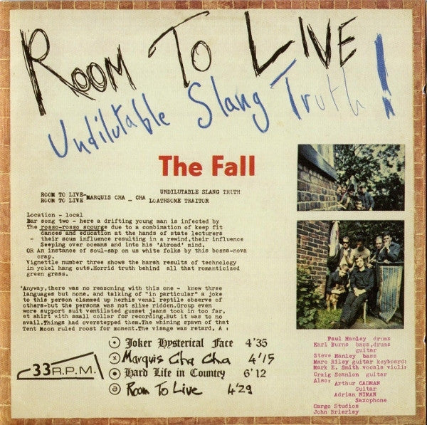 The Fall : Room To Live (CD, Album, RE, Exp)