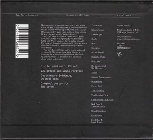 Various : Mute Audio Documents «1978 - 1984» (Box, Ltd + 2xCD, Comp + 2xCD, Comp + 2xCD, Comp + )