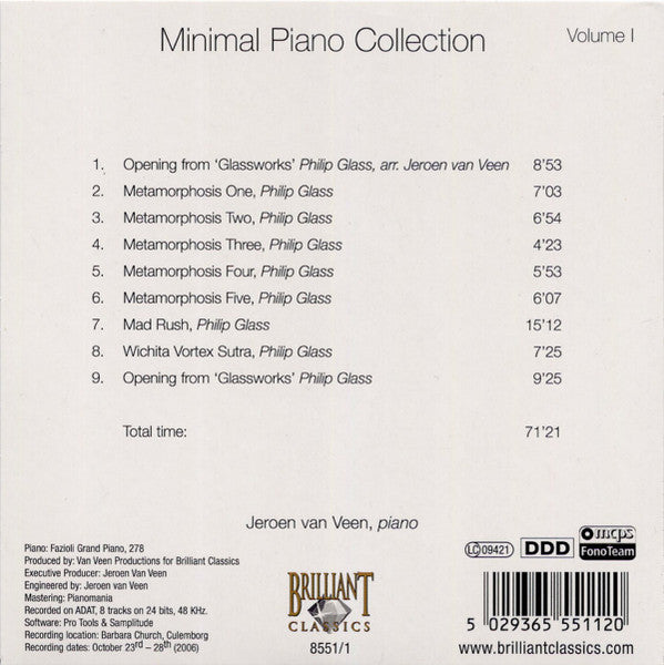 Jeroen van Veen (2) : Minimal Piano Collection (9xCD + Box)
