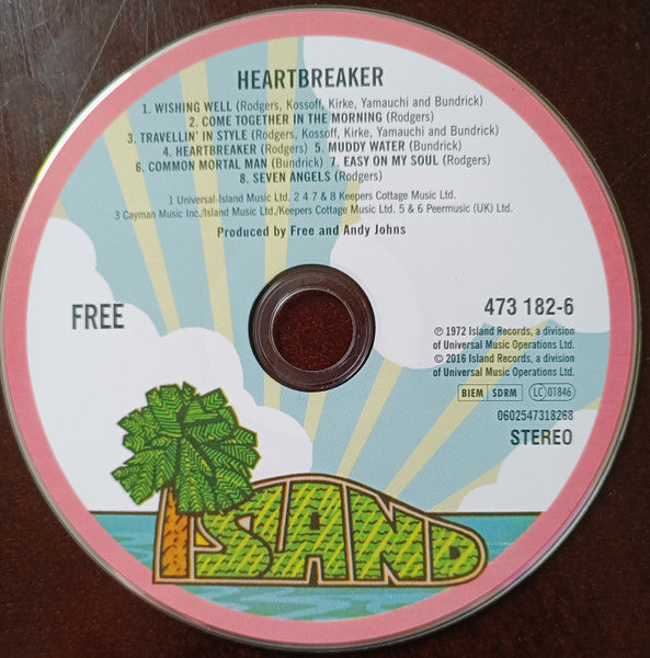 Free : Heartbreaker (CD, Album, RE, RM)