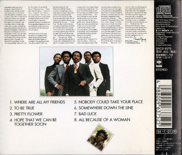 Harold Melvin And The Blue Notes : To Be True (CD, Album, RE, RM)