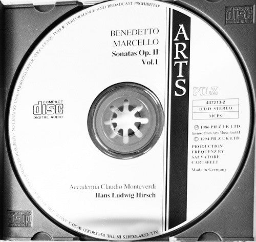 Benedetto Marcello, Accademia Claudio Monteverdi, Hans Ludwig Hirsch : Sonatas Op.2 - Vol. 1 (CD)