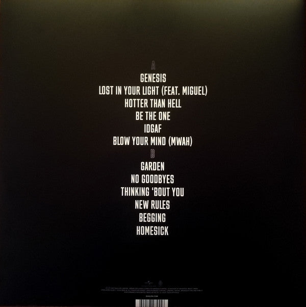 Dua Lipa : Dua Lipa (LP, Album, Pin)