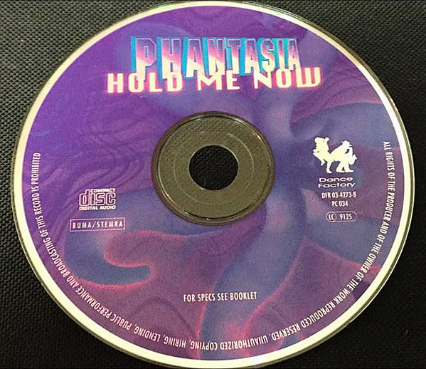 Phantasia (3) : Hold Me Now (CD, Maxi)