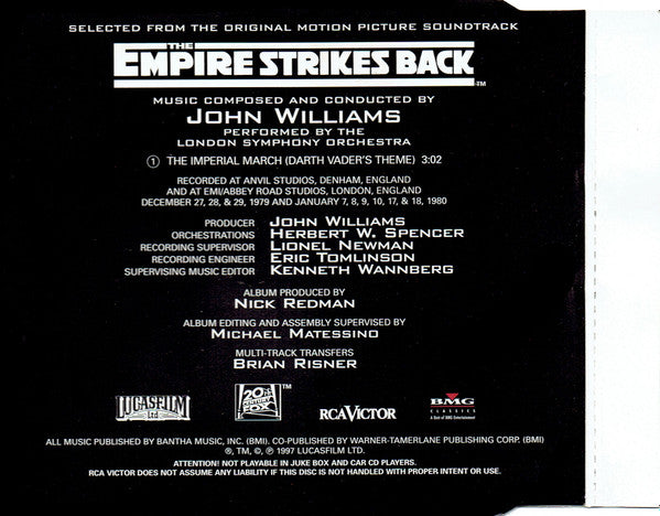 John Williams (4) : The Imperial March (Darth Vader's Theme) (CD, Mini, Shape, Single, Ltd)