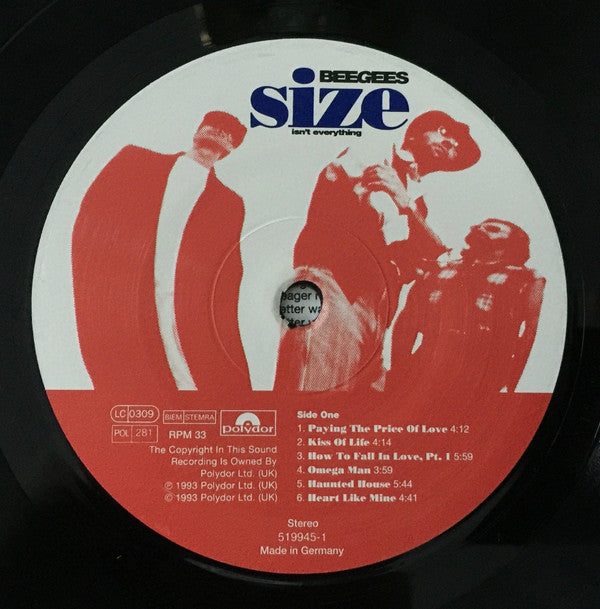 Bee Gees : Size Isn't Everything (LP, Album)
