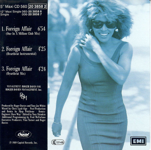 Tina Turner : Foreign Affair (CD, Maxi)