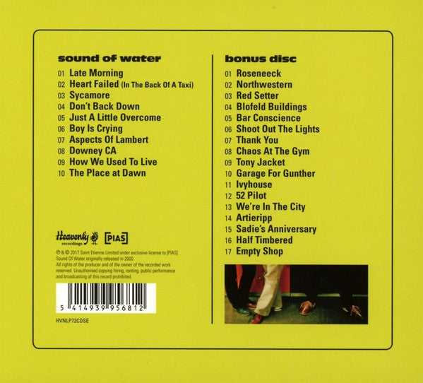 Saint Etienne : Sound Of Water (CD, Album, RE + CD, Comp + Dlx, RE, RM)