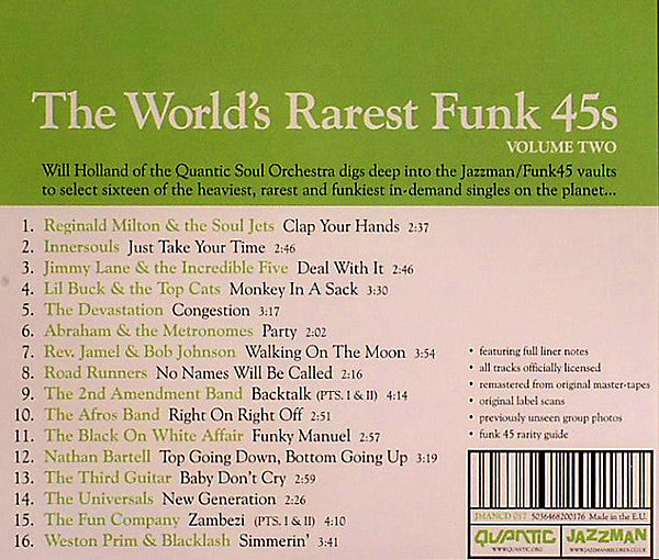 Quantic : The World&#39;s Rarest Funk 45s (Volume Two) (CD, Comp)