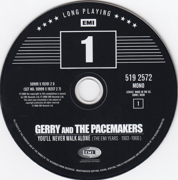 Gerry &amp; The Pacemakers : You'll Never Walk Alone (The EMI Years 1963-1966) (4xCD, Comp, Mono)