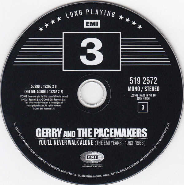 Gerry &amp; The Pacemakers : You'll Never Walk Alone (The EMI Years 1963-1966) (4xCD, Comp, Mono)