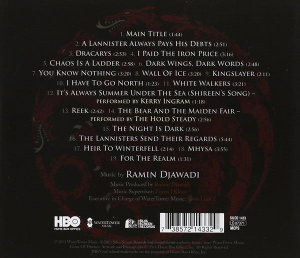 Ramin Djawadi : Game Of Thrones (Music From The HBO® Series) Season 3 (CD, Album)