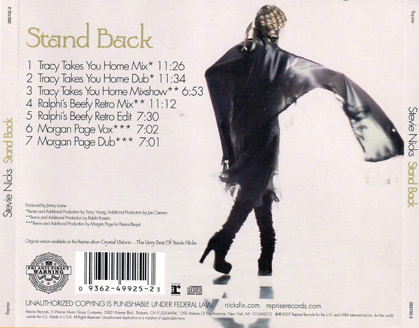 Stevie Nicks : Stand Back (CD, Maxi, Ltd)