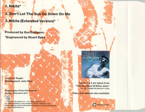Elton John : Nikita (CD, Maxi, RE)