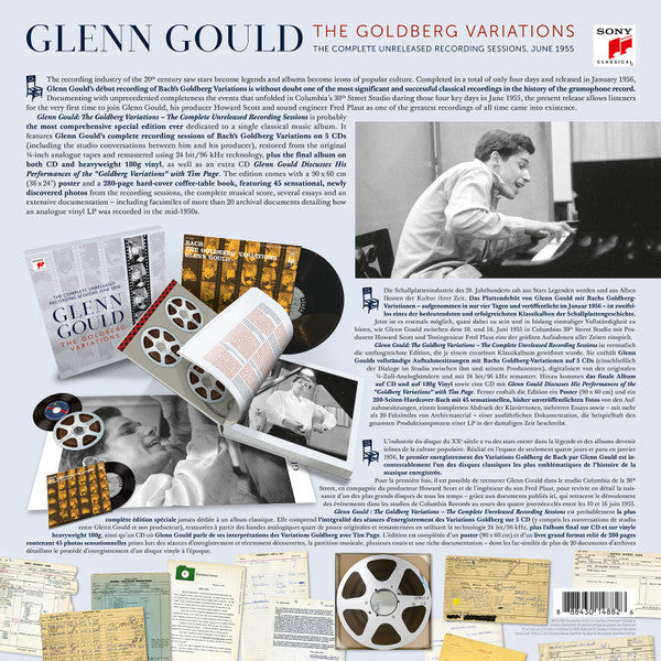 Glenn Gould : Glenn Gould - The Goldberg Variations - The Complete Unreleased Recording Sessions June 1955 (LP, Mono, RE, RM + 7xCD, Mono, RM + Box)