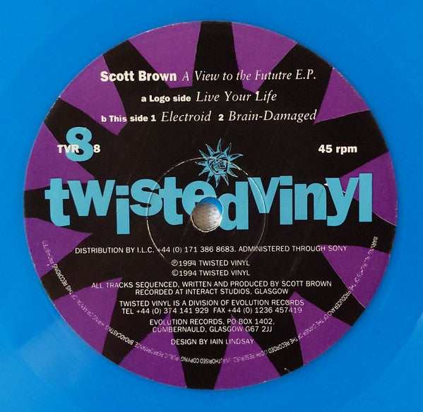 Scott Brown : A View To The Future EP (12", EP, Blu)