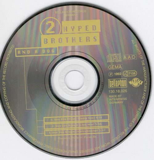 2 Hyped Brothers &amp; A Dog : Doo Doo Brown (CD, Maxi)