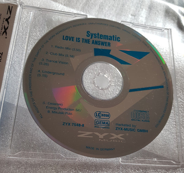 Systematic : Love Is The Answer (CD, Maxi)