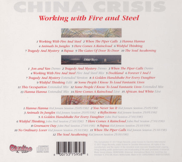 China Crisis : Working With Fire And Steel (Possible Pop Songs Volume Two) (CD, Album, RE, RM + 2xCD, Comp, RM)