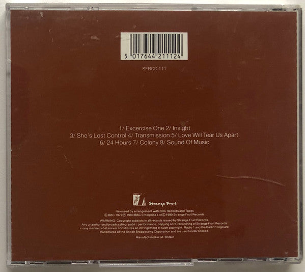 Joy Division : Peel Sessions (CD, Comp, RP, May)