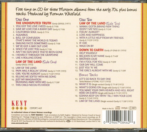 The Undisputed Truth : Nothing But The Truth (2xCD, Comp, RM)