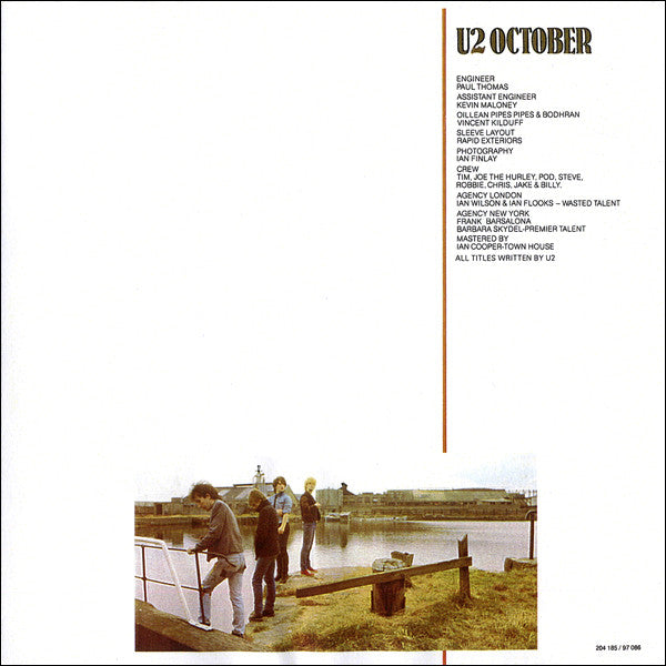 U2 : October (LP, Album, RP)