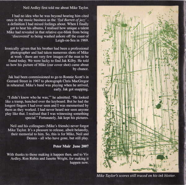Various : Mike Taylor Remembered (CD, Album)