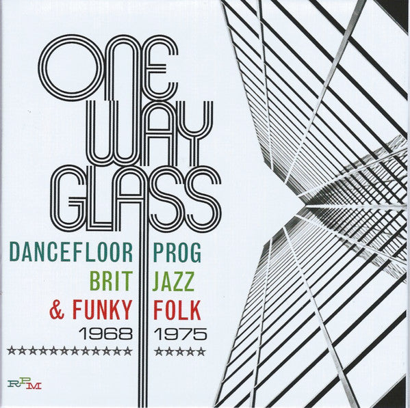 Various : One Way Glass (Dancefloor Prog, Brit Jazz &amp; Funky Folk 1968-1975) (3xCD, Comp + Box)