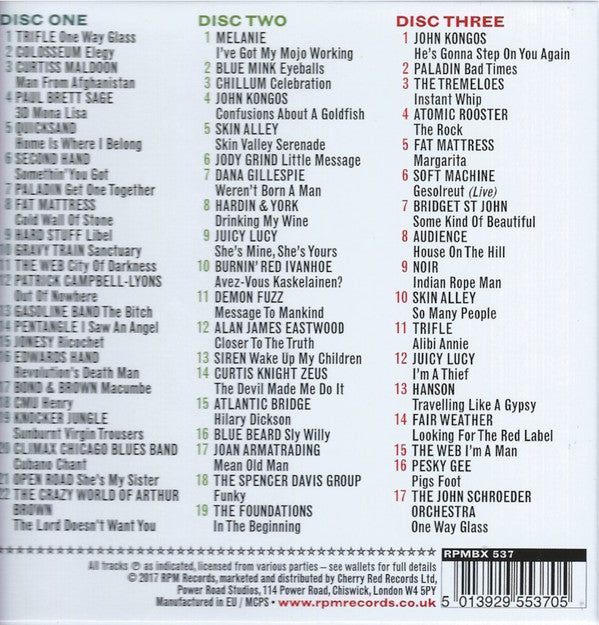 Various : One Way Glass (Dancefloor Prog, Brit Jazz &amp; Funky Folk 1968-1975) (3xCD, Comp + Box)