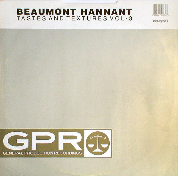 Beaumont Hannant : Tastes And Textures Vol - 3 (12")