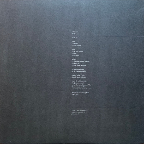 Acronym : Malm (2xLP, Album, 180)
