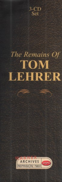 Tom Lehrer : The Remains Of Tom Lehrer (3xCD, Comp, RM, RP + Box)
