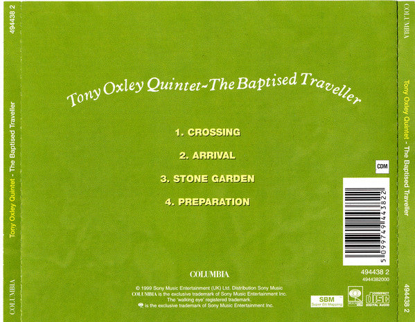 Tony Oxley Quintet : The Baptised Traveller (CD, Album, RE)