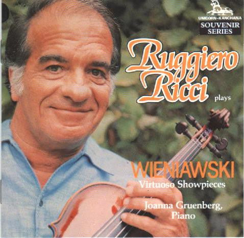 Ruggiero Ricci, Joanna Gruenberg, Henryk Wieniawski : Virtuoso Showpieces (CD, RE)