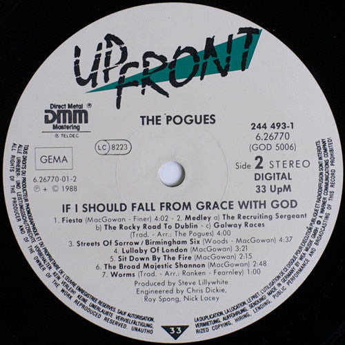 The Pogues : If I Should Fall From Grace With God (LP, Album)