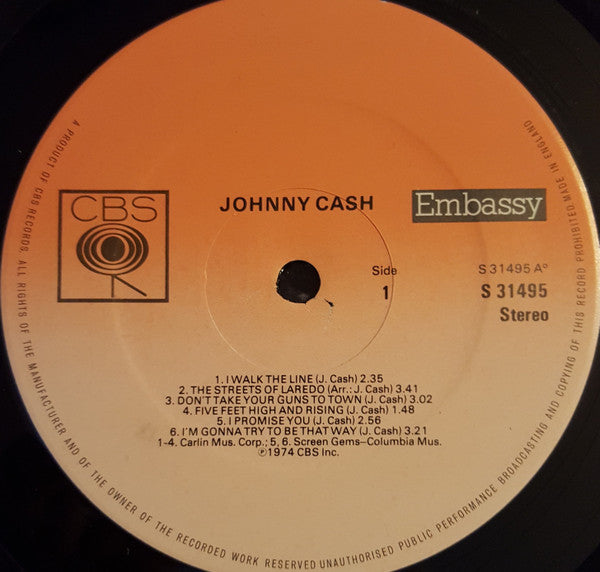 Johnny Cash : Johnny Cash (LP, Comp)