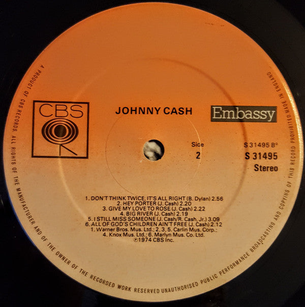 Johnny Cash : Johnny Cash (LP, Comp)