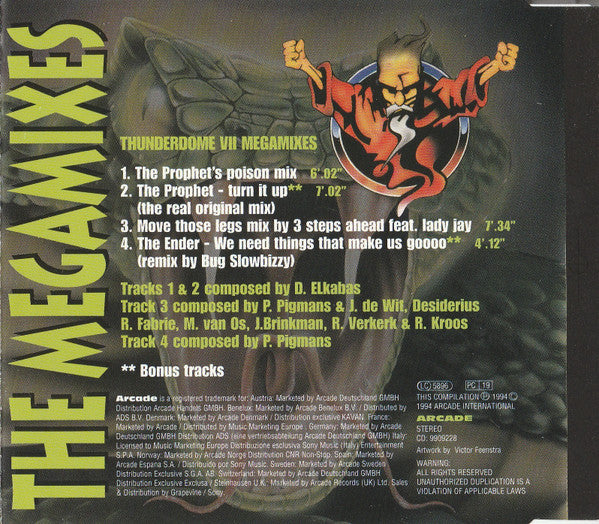 Various : Thunderdome VII - The Megamixes (CD, P/Mixed)