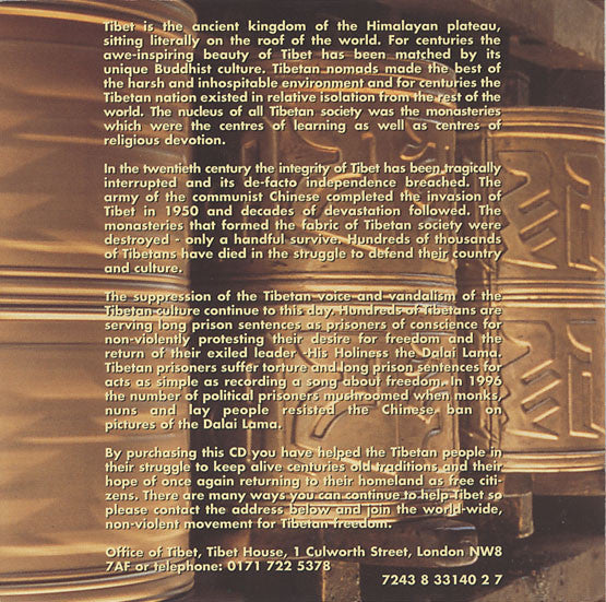 Various : Long Live Tibet (CD, Comp)