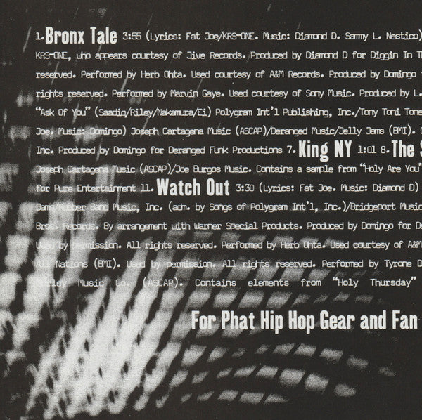 Fat Joe : Jealous One's Envy (CD, Album, DAD)
