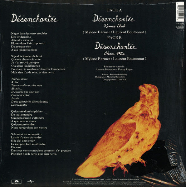 Mylène Farmer : Désenchantée (Remix Club) (12", Maxi, Ltd, RE, RM)