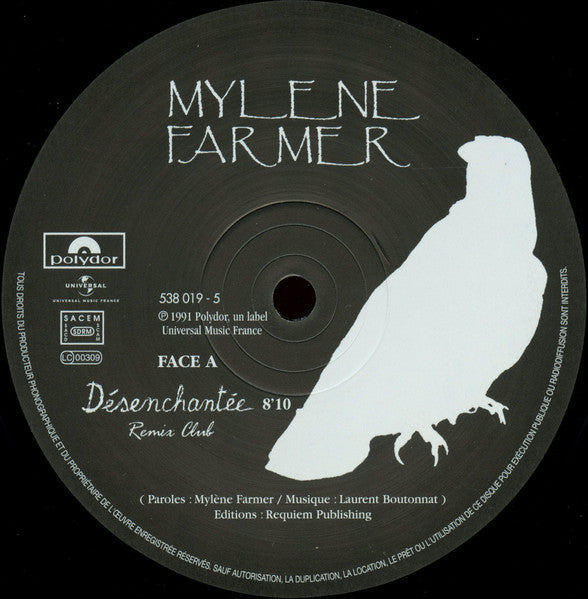 Mylène Farmer : Désenchantée (Remix Club) (12", Maxi, Ltd, RE, RM)
