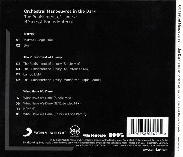 OMD* : The Punishment Of Luxury: B Sides &amp; Bonus Material (CD, Comp)