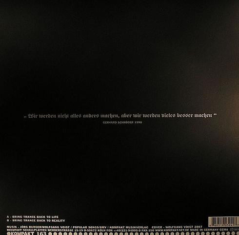 Burger / Voigt : Bring Trance Back (12&quot;)