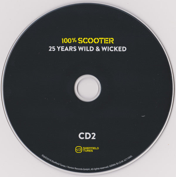 Scooter : 100% Scooter (25 Years Wild &amp; Wicked) (3xCD, Comp)