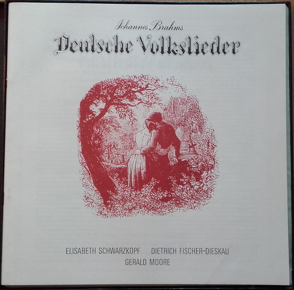 Brahms* - Elisabeth Schwarzkopf, Dietrich Fischer-Dieskau, Gerald Moore : Deutsche Volkslieder (2xLP + Box)